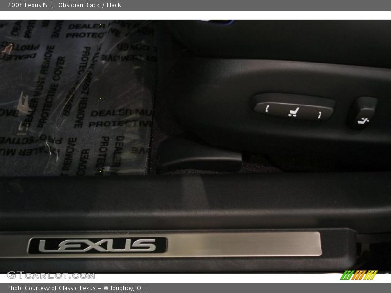 Obsidian Black / Black 2008 Lexus IS F