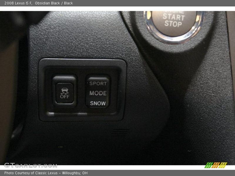 Obsidian Black / Black 2008 Lexus IS F