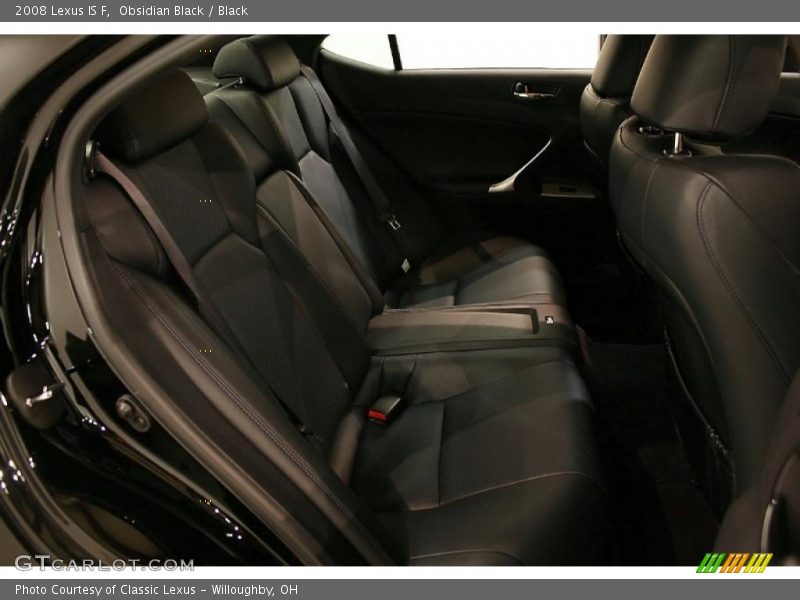  2008 IS F Black Interior