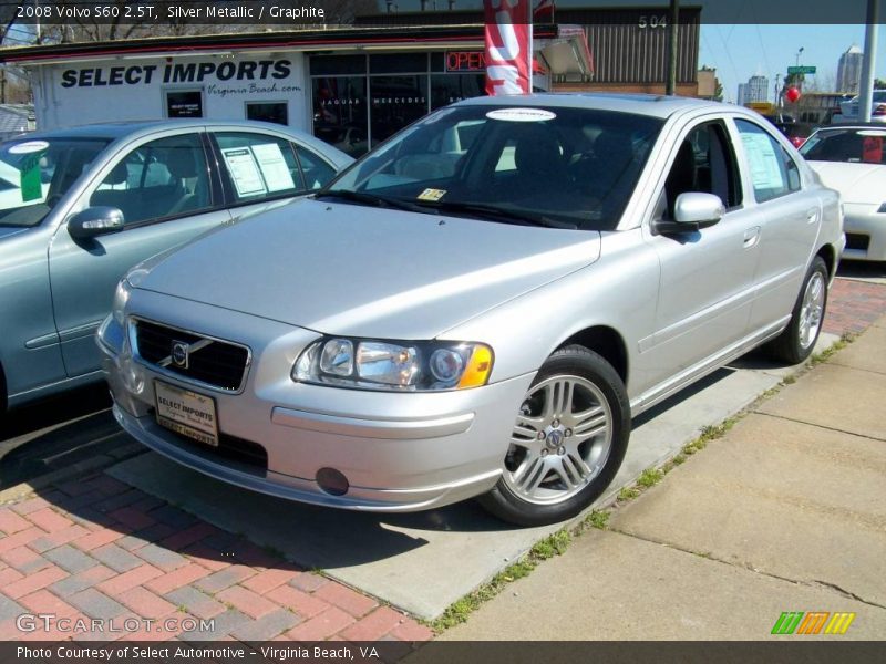 Silver Metallic / Graphite 2008 Volvo S60 2.5T