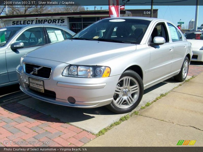 Silver Metallic / Graphite 2008 Volvo S60 2.5T
