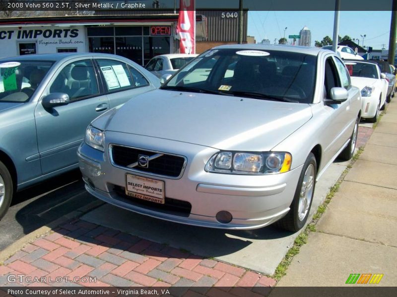 Silver Metallic / Graphite 2008 Volvo S60 2.5T