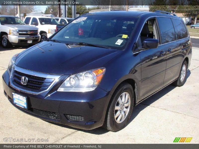 Baltic Blue Pearl / Gray 2008 Honda Odyssey EX-L