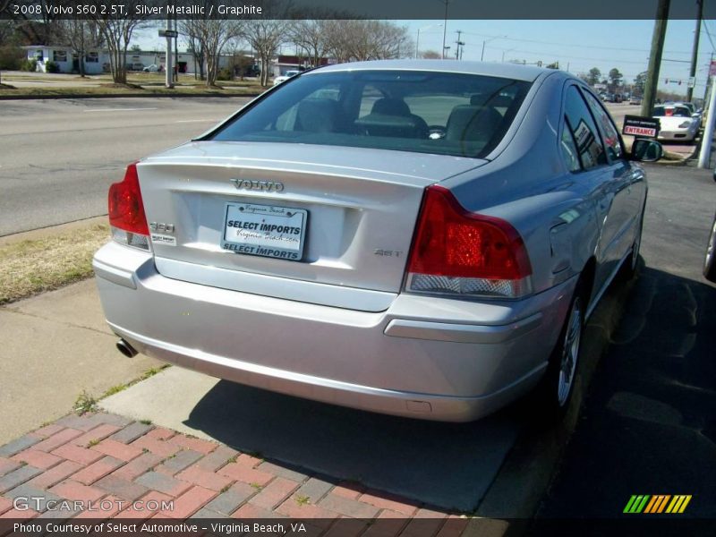 Silver Metallic / Graphite 2008 Volvo S60 2.5T