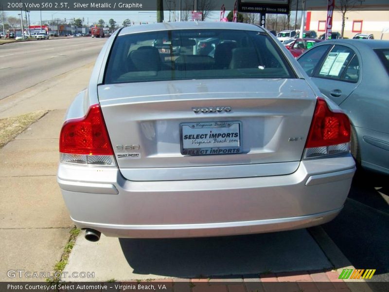 Silver Metallic / Graphite 2008 Volvo S60 2.5T