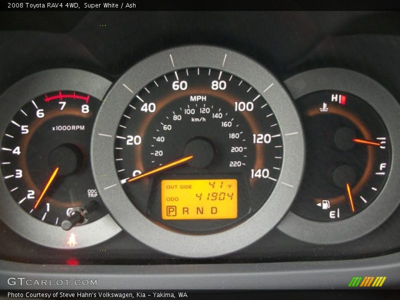 Super White / Ash 2008 Toyota RAV4 4WD