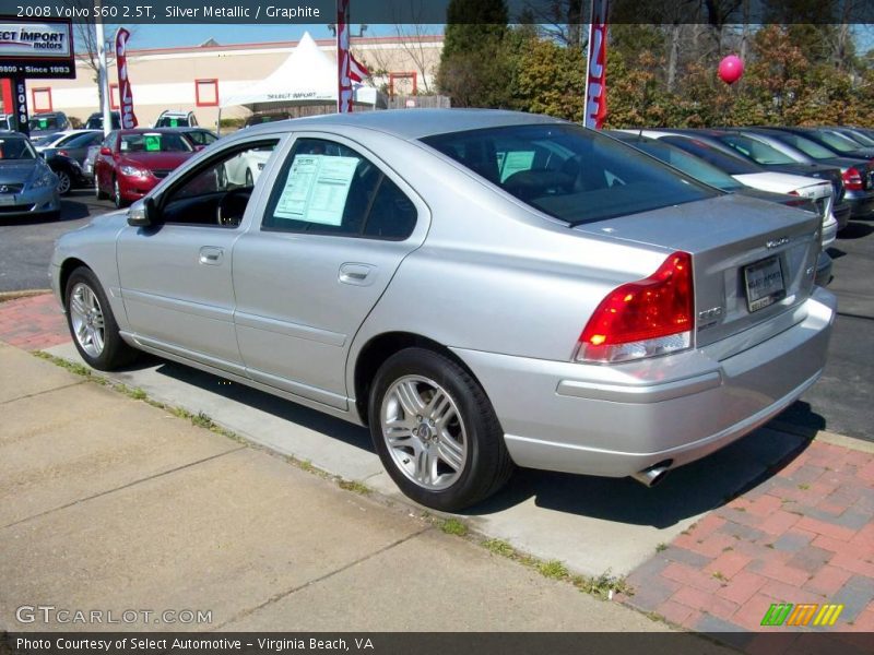 Silver Metallic / Graphite 2008 Volvo S60 2.5T