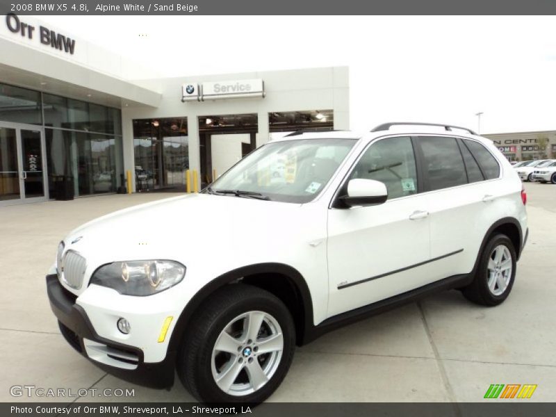 Alpine White / Sand Beige 2008 BMW X5 4.8i