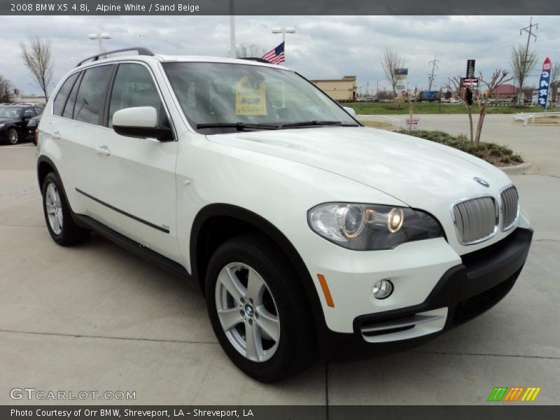 Alpine White / Sand Beige 2008 BMW X5 4.8i