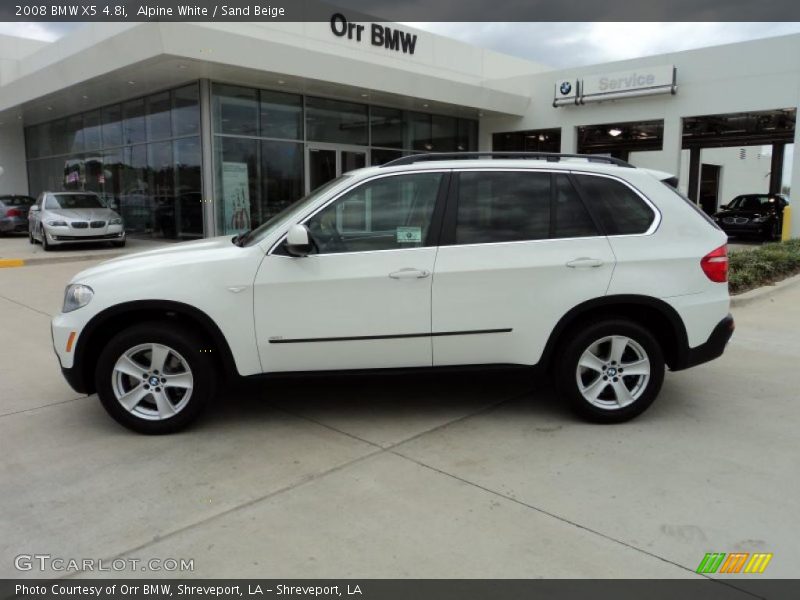 Alpine White / Sand Beige 2008 BMW X5 4.8i
