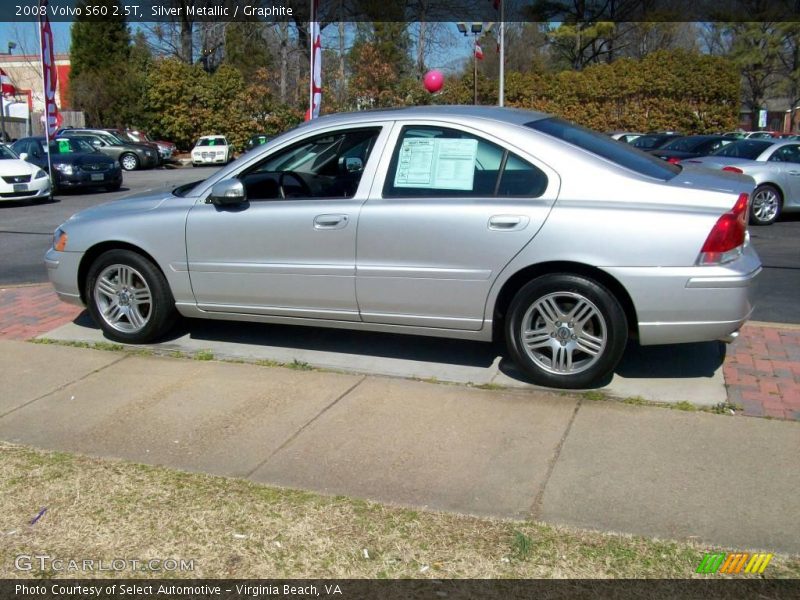 Silver Metallic / Graphite 2008 Volvo S60 2.5T