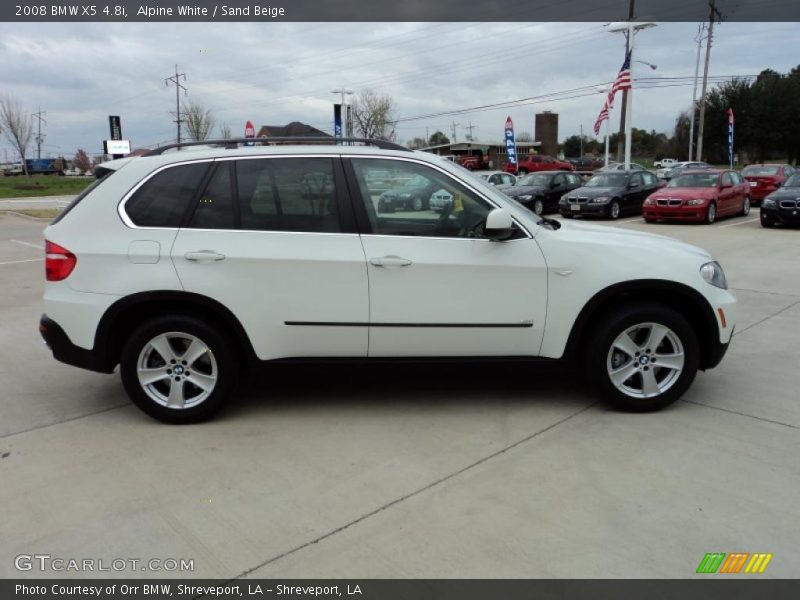 Alpine White / Sand Beige 2008 BMW X5 4.8i