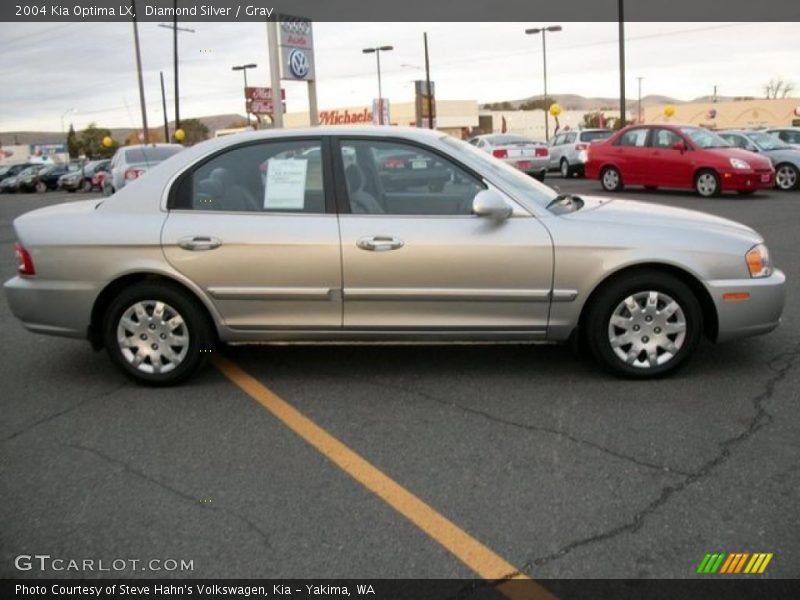 Diamond Silver / Gray 2004 Kia Optima LX