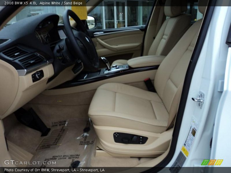 Alpine White / Sand Beige 2008 BMW X5 4.8i