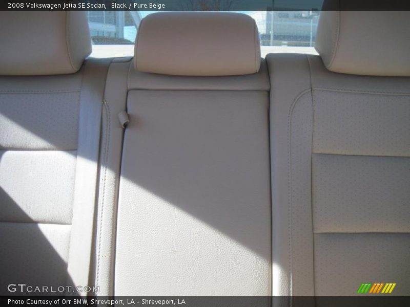 Black / Pure Beige 2008 Volkswagen Jetta SE Sedan