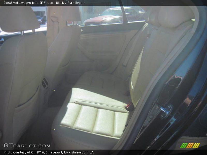 Black / Pure Beige 2008 Volkswagen Jetta SE Sedan