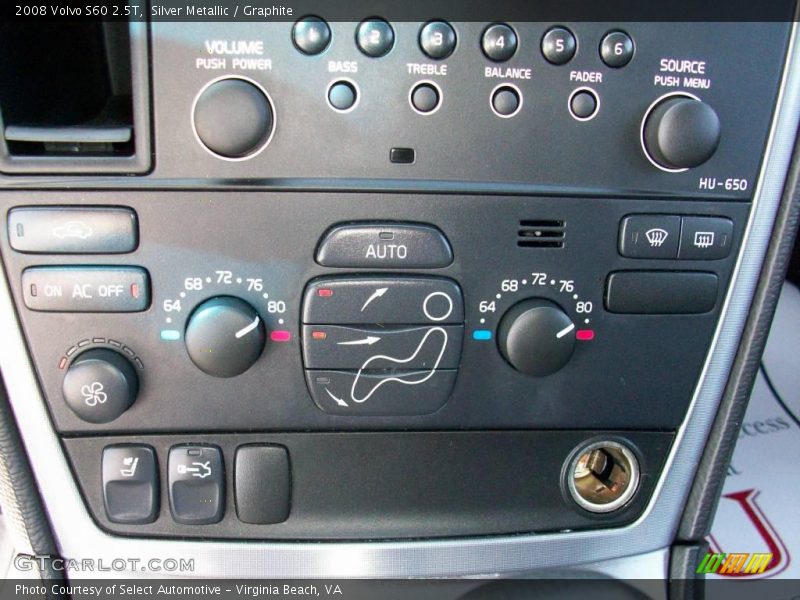 Silver Metallic / Graphite 2008 Volvo S60 2.5T