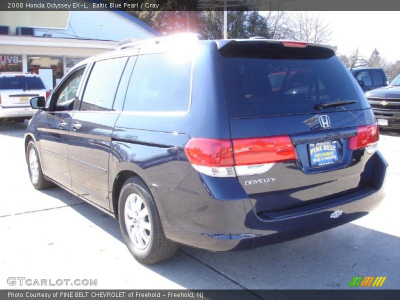 Baltic Blue Pearl / Gray 2008 Honda Odyssey EX-L