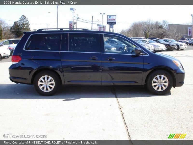 Baltic Blue Pearl / Gray 2008 Honda Odyssey EX-L