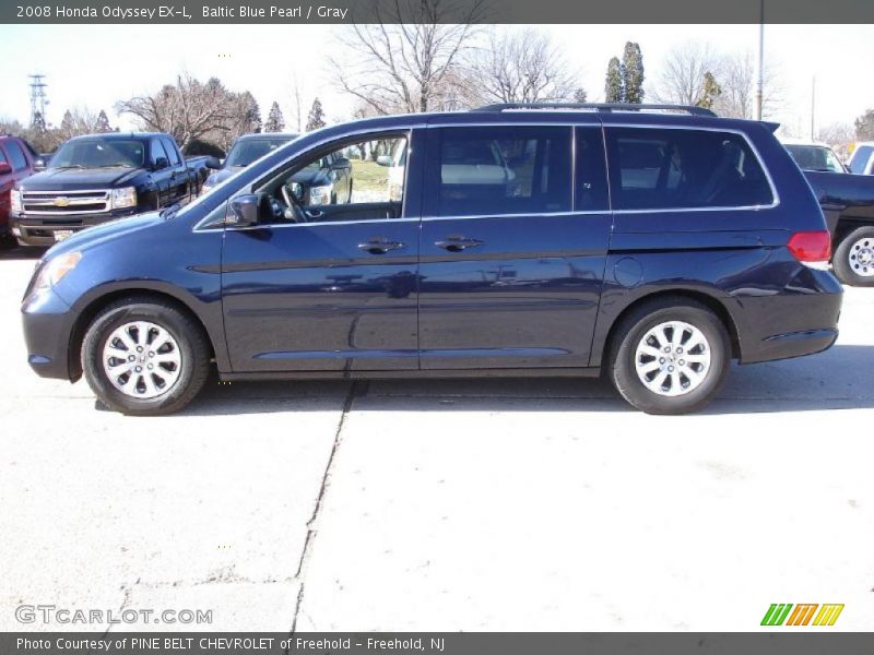 Baltic Blue Pearl / Gray 2008 Honda Odyssey EX-L