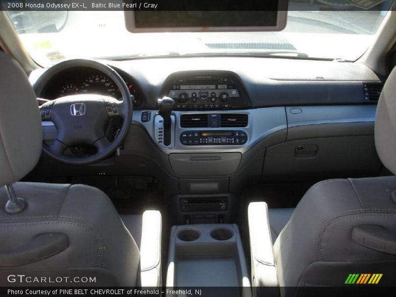 Baltic Blue Pearl / Gray 2008 Honda Odyssey EX-L