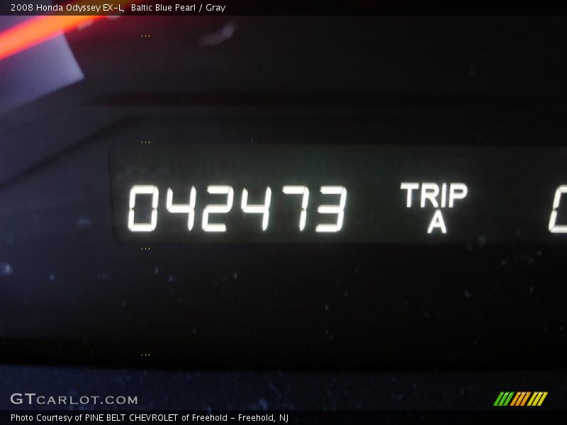 Baltic Blue Pearl / Gray 2008 Honda Odyssey EX-L