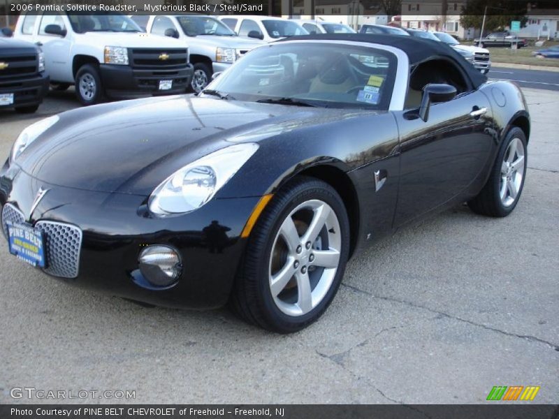 Mysterious Black / Steel/Sand 2006 Pontiac Solstice Roadster