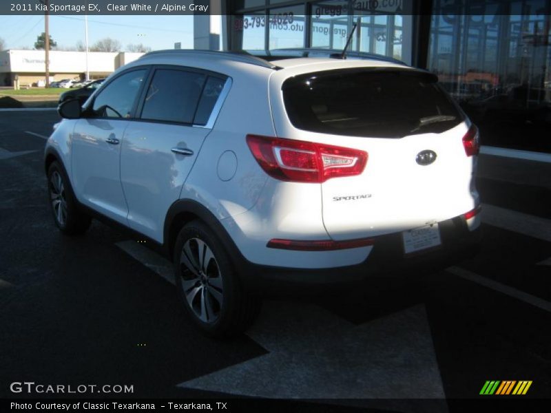 Clear White / Alpine Gray 2011 Kia Sportage EX