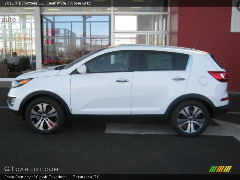 Clear White / Alpine Gray 2011 Kia Sportage EX