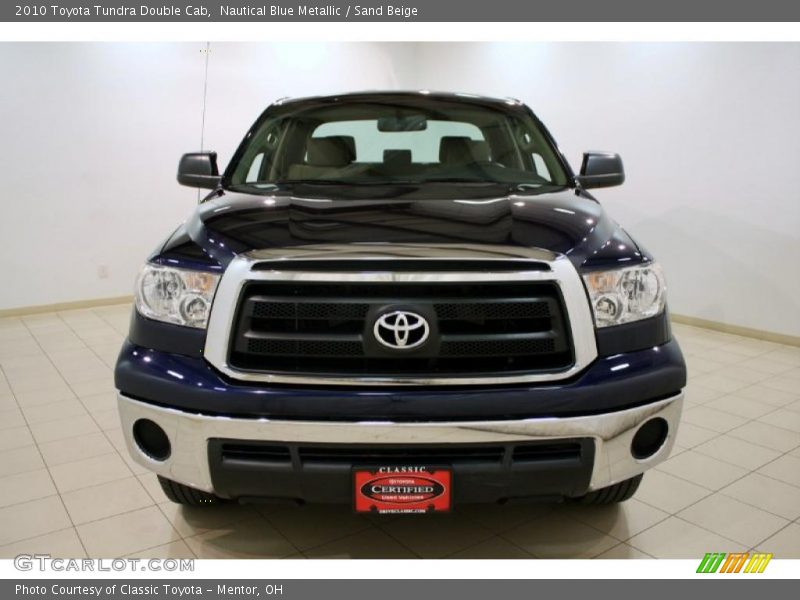 Nautical Blue Metallic / Sand Beige 2010 Toyota Tundra Double Cab