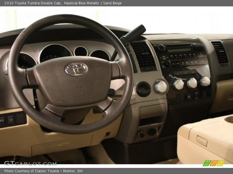 Nautical Blue Metallic / Sand Beige 2010 Toyota Tundra Double Cab