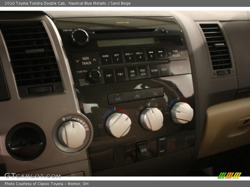 Nautical Blue Metallic / Sand Beige 2010 Toyota Tundra Double Cab