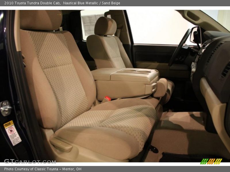 Nautical Blue Metallic / Sand Beige 2010 Toyota Tundra Double Cab