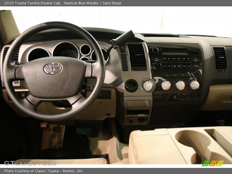 Nautical Blue Metallic / Sand Beige 2010 Toyota Tundra Double Cab