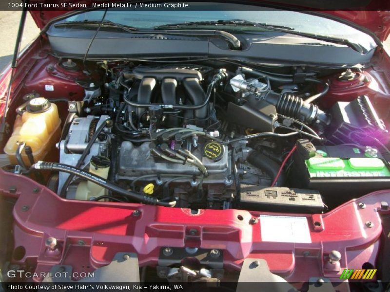 Merlot Metallic / Medium Graphite 2004 Ford Taurus SE Sedan