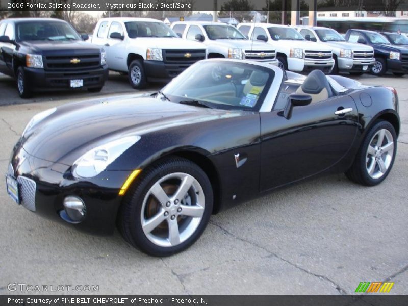 Mysterious Black / Steel/Sand 2006 Pontiac Solstice Roadster