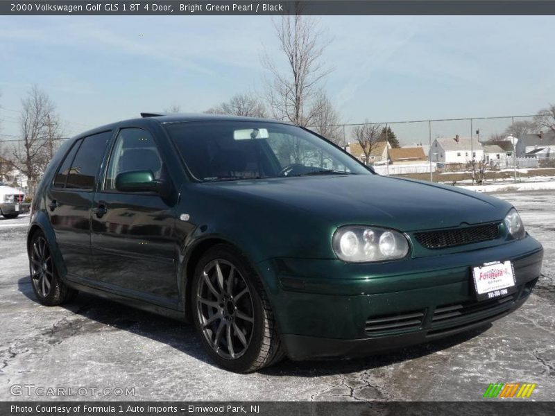 Bright Green Pearl / Black 2000 Volkswagen Golf GLS 1.8T 4 Door