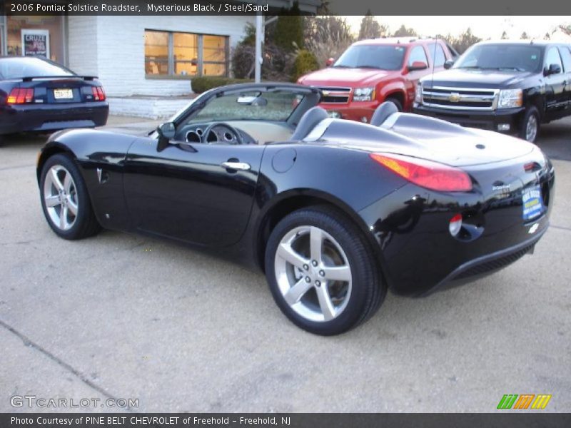 Mysterious Black / Steel/Sand 2006 Pontiac Solstice Roadster