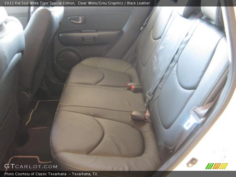 Clear White/Grey Graphics / Black Leather 2011 Kia Soul White Tiger Special Edition