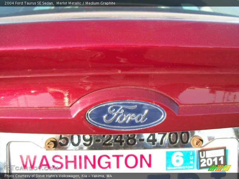Merlot Metallic / Medium Graphite 2004 Ford Taurus SE Sedan