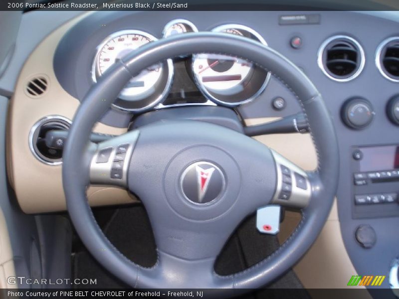 Mysterious Black / Steel/Sand 2006 Pontiac Solstice Roadster