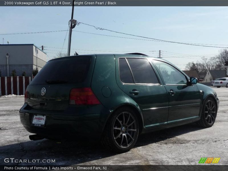 Bright Green Pearl / Black 2000 Volkswagen Golf GLS 1.8T 4 Door