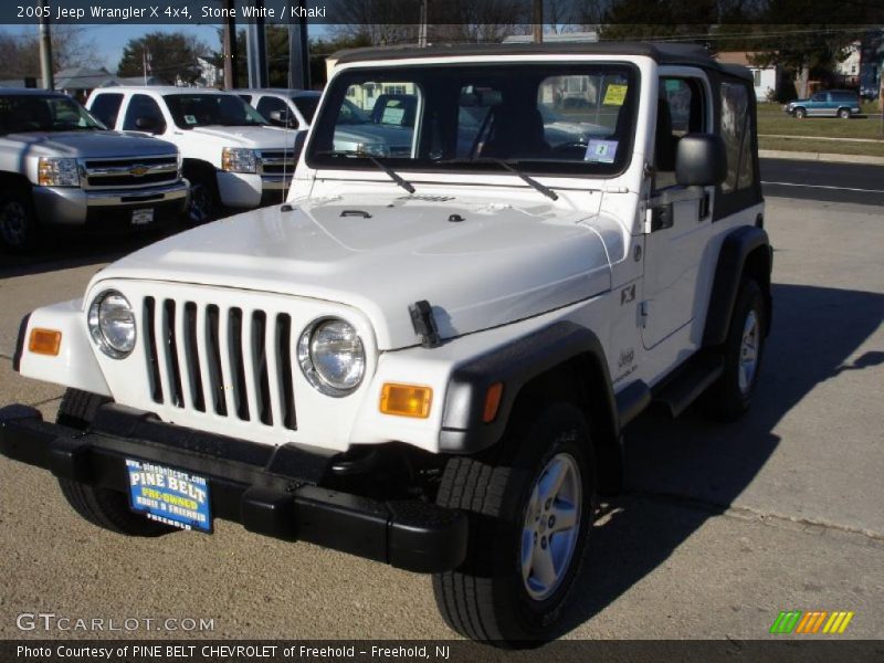 Stone White / Khaki 2005 Jeep Wrangler X 4x4