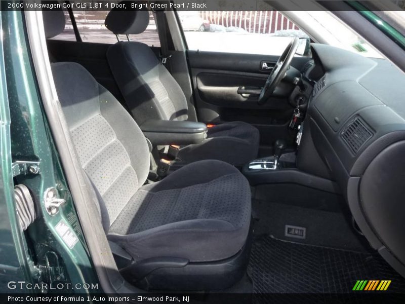 Bright Green Pearl / Black 2000 Volkswagen Golf GLS 1.8T 4 Door
