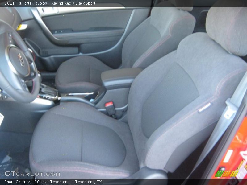  2011 Forte Koup SX Black Sport Interior