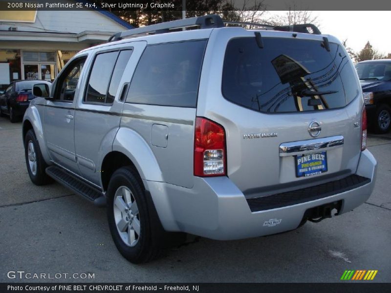 Silver Lightning / Graphite 2008 Nissan Pathfinder SE 4x4