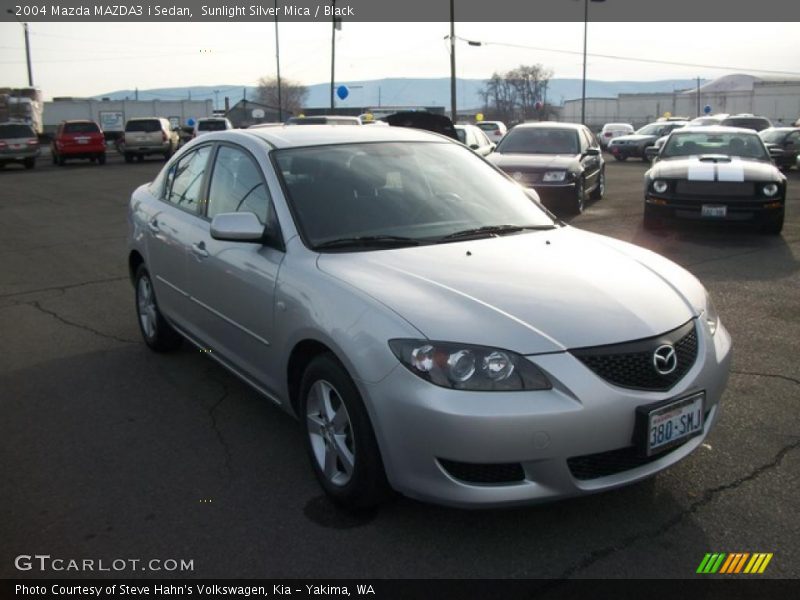 Sunlight Silver Mica / Black 2004 Mazda MAZDA3 i Sedan