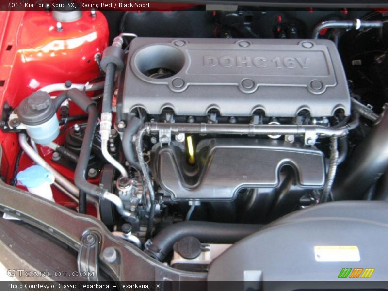  2011 Forte Koup SX Engine - 2.4 Liter DOHC 16-Valve CVVT 4 Cylinder