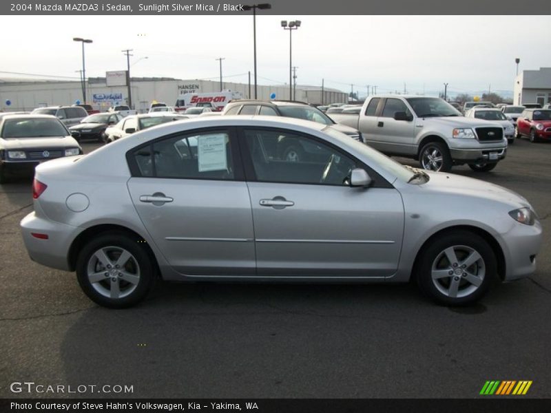 Sunlight Silver Mica / Black 2004 Mazda MAZDA3 i Sedan