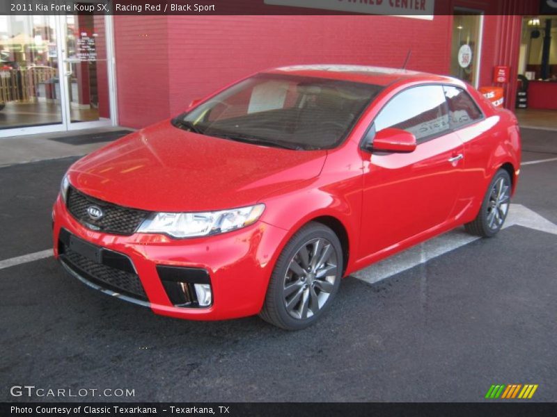 Racing Red / Black Sport 2011 Kia Forte Koup SX